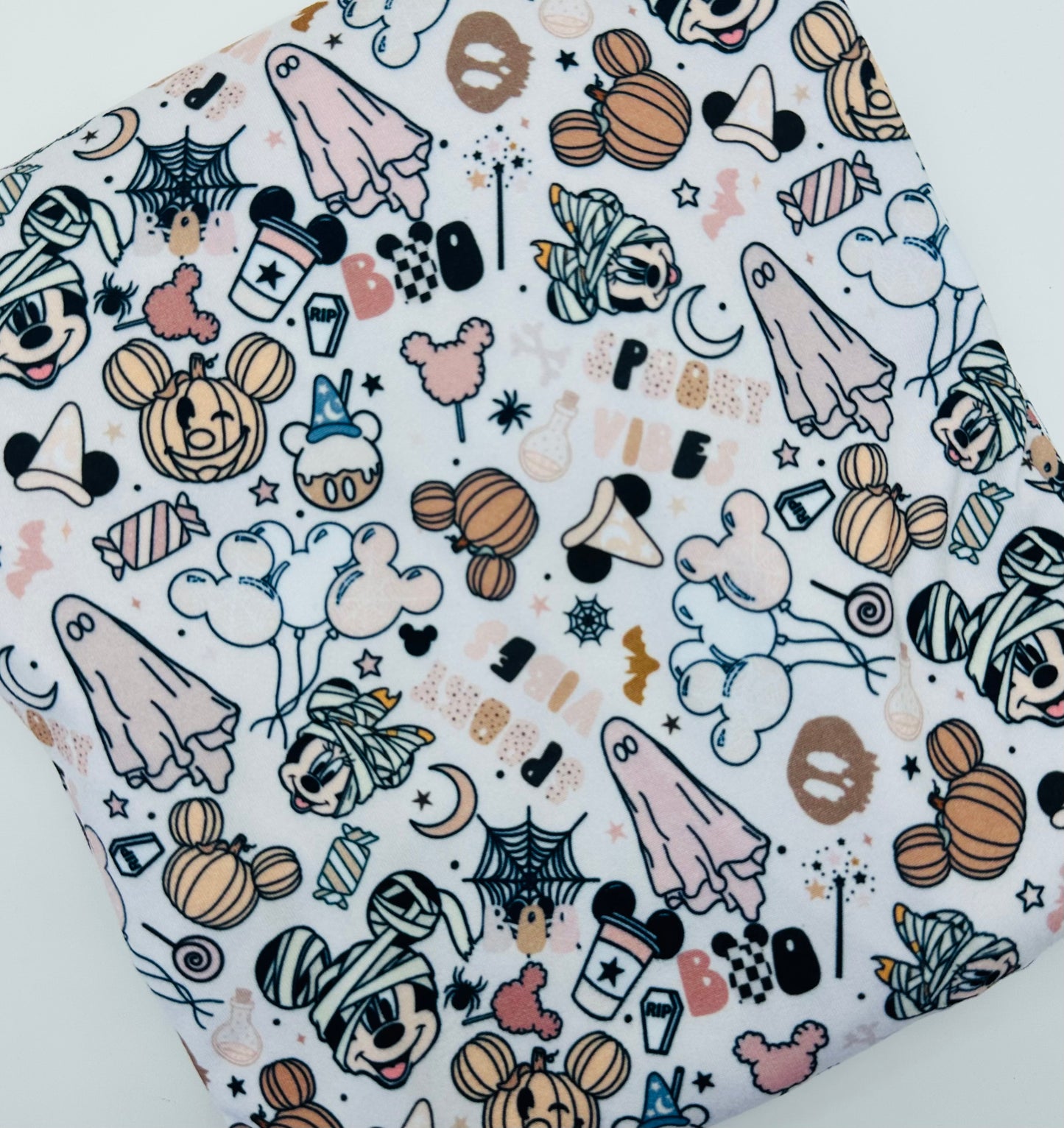 Spooky Vibes Character Halloween Bullet, DBP, Rib Knit, Velvet, Cotton Like Knits + other fabrics