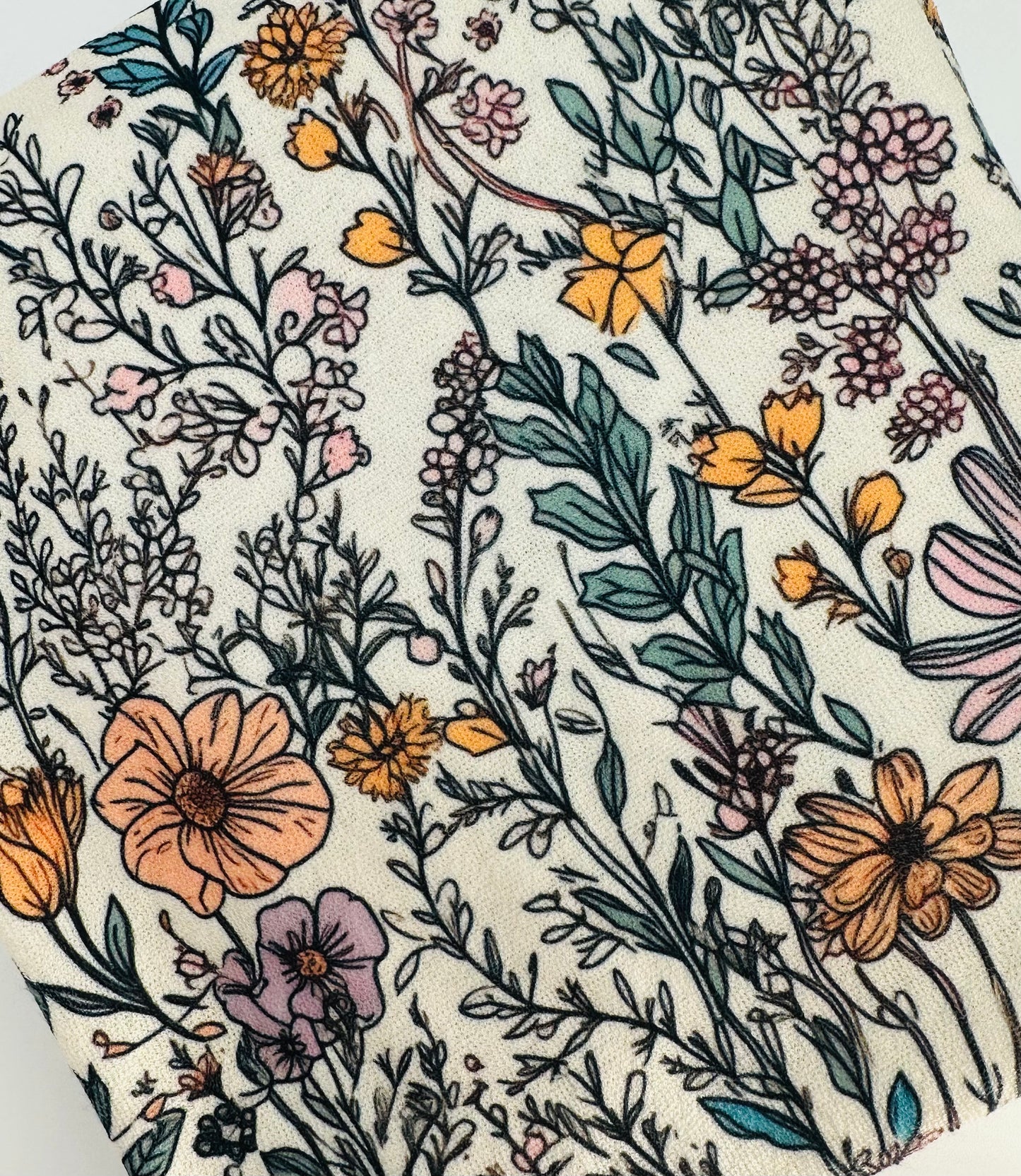 Wildflower Fields Floral Bullet, DBP, Rib Knit, Velvet, Cotton Like Knits + other fabrics