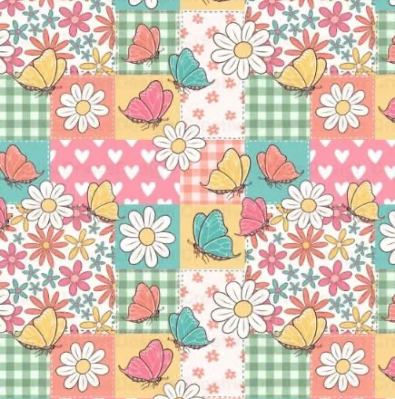 Butterfly Summer Floral Patchwork Bullet, DBP, Rib Knit, Velvet, Cotton Like Knits + other fabrics