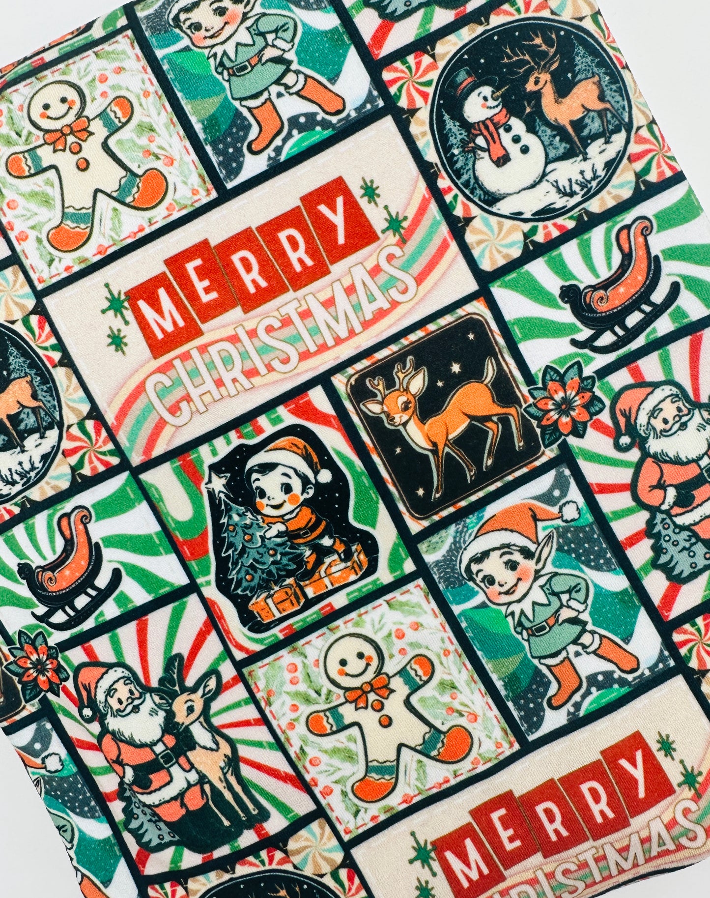 Merry Christmas Classic Patchwork Bullet, DBP, Rib Knit, Velvet, Cotton Like Knits + other fabrics