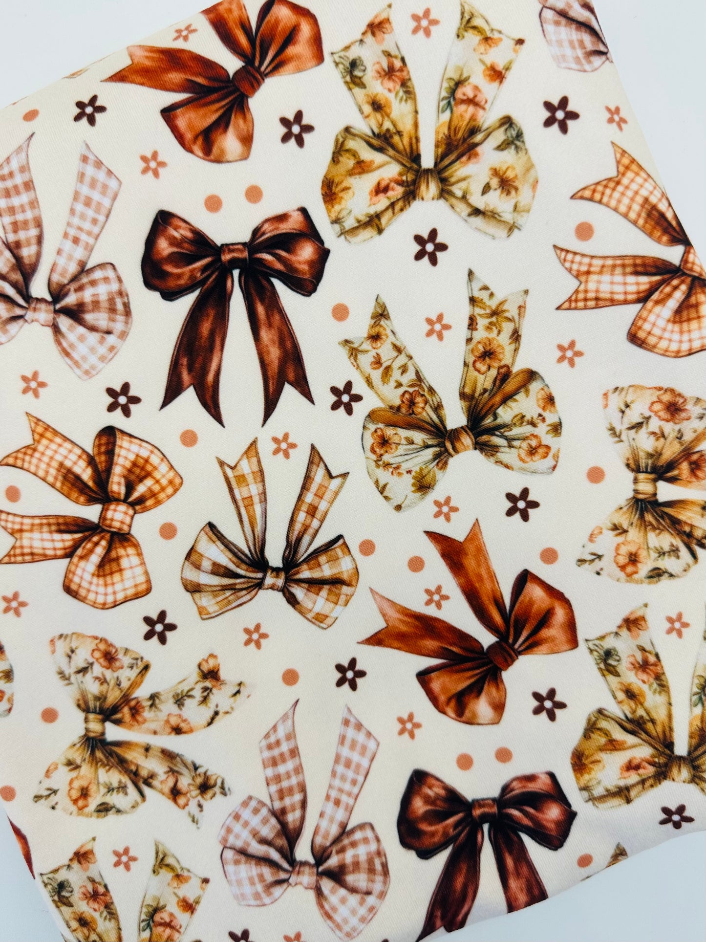 Fall Floral & Plaid Bows Bullet, DBP, Rib Knit, Velvet, Cotton Like Knits + other fabrics