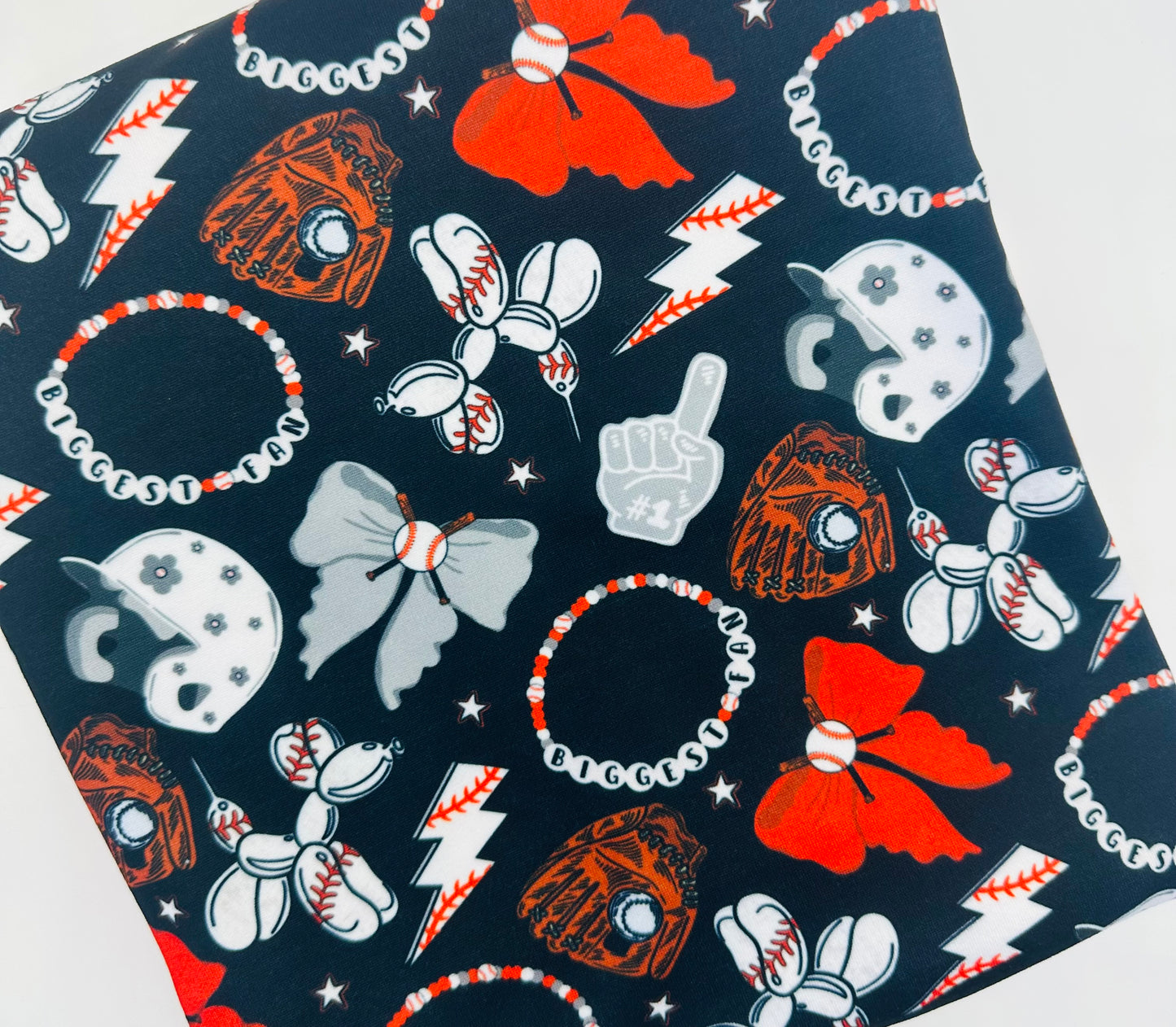 Biggest Fan Girlie Baseball Bullet, DBP, Rib Knit, Velvet, Cotton Like Knits + other fabrics