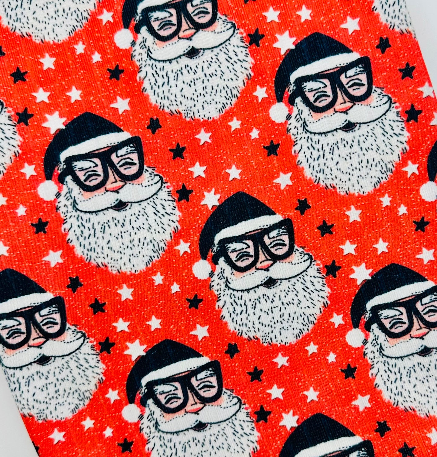 Ready to Ship Wide Rib Knit Hipster Santa Claus makes great bows, head wraps, bummies, and more.