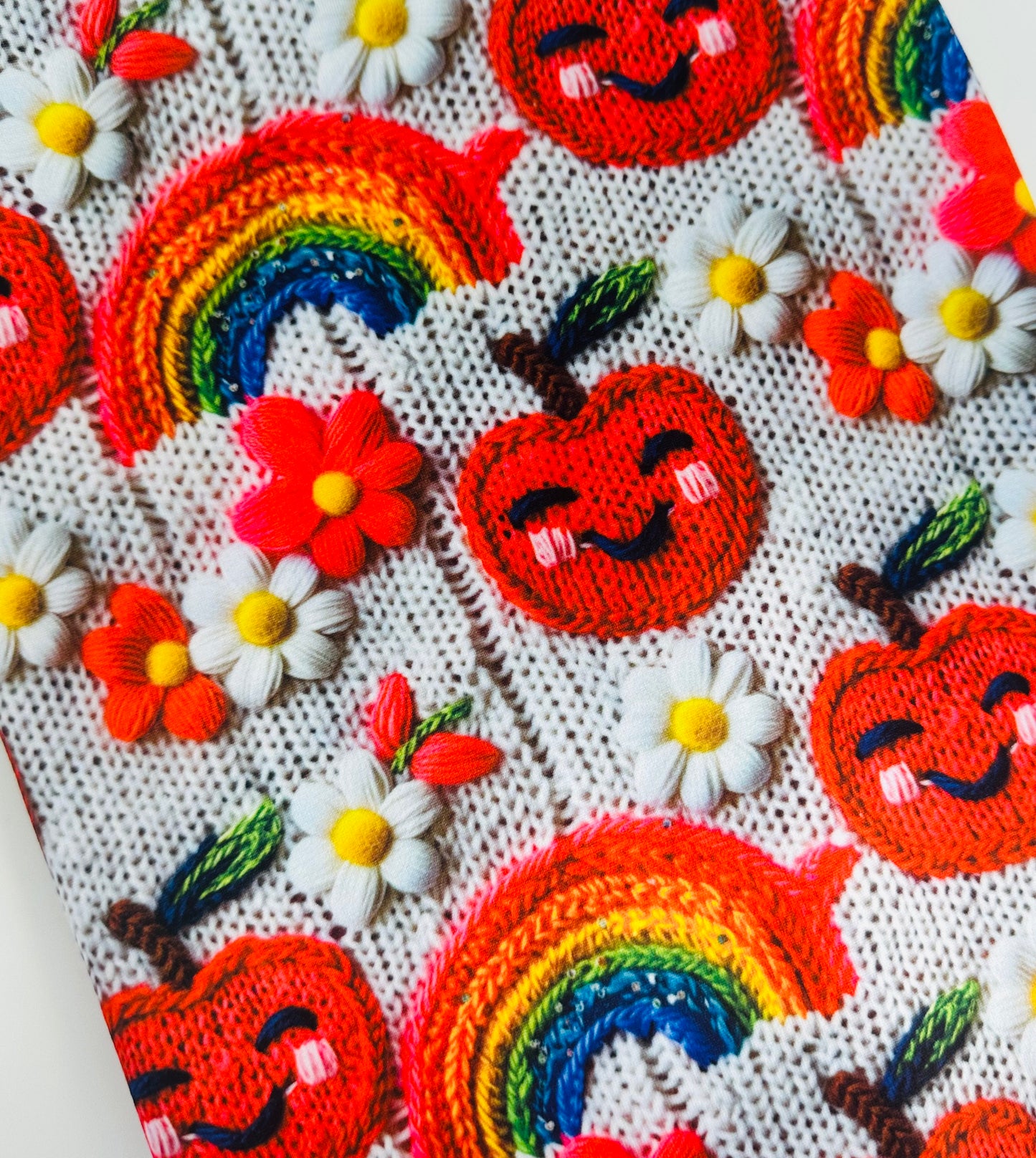 Faux Back to School Apple, Floral & Rainbow Sweater Bullet, DBP, Rib Knit, Velvet, Cotton Like Knits + other fabrics