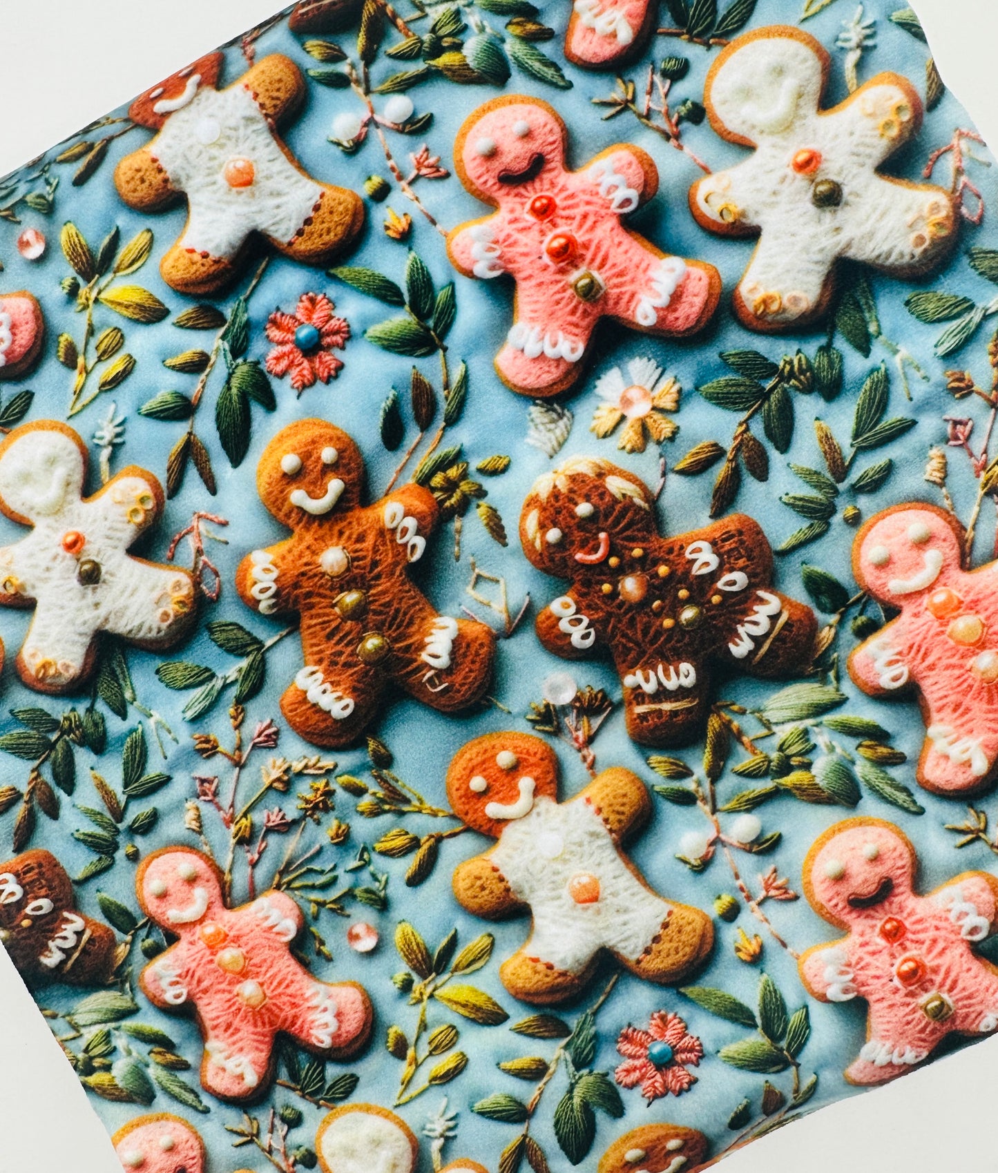 Christmas Gingerbread Cookies Bullet, DBP, Rib Knit, Velvet, Cotton Like Knits + other fabrics