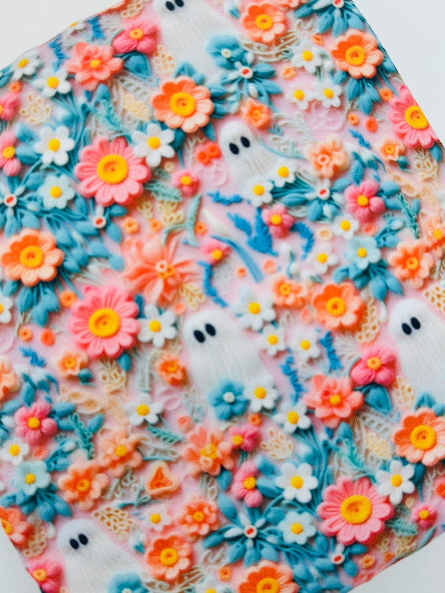 Faux 3D Pink Floral Ghost Bullet, DBP, Rib Knit, Velvet, Cotton Like Knits + other fabrics