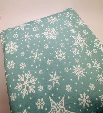 Ready to Ship DBP Fabric Christmas Snowflakes makes great bows, head wraps, bummies, and more.