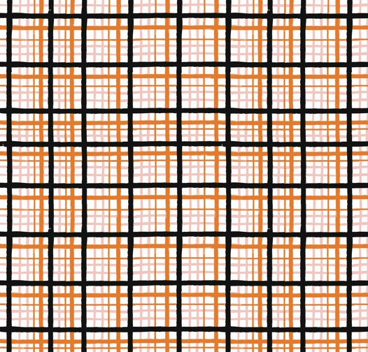 Made to Order Halloween Coordinating Gingham Plaid Shapes Bullet, DBP, Rib Knit + other fabrics