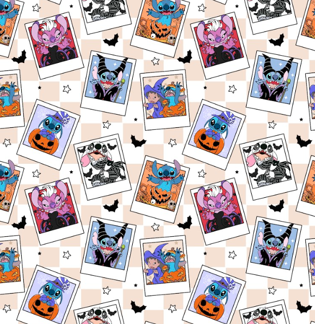 Halloween Photo Shoot w/Blue, Black Black/White Check or Tan/White Check Bullet, DBP, Rib Knit, Velvet, Cotton Like Knits + other fabrics