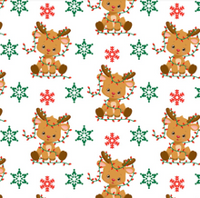 Load image into Gallery viewer, Ready to Ship Scuba Silly Reindeer Christmas makes great bows, head wraps, bummies, and more, Others
