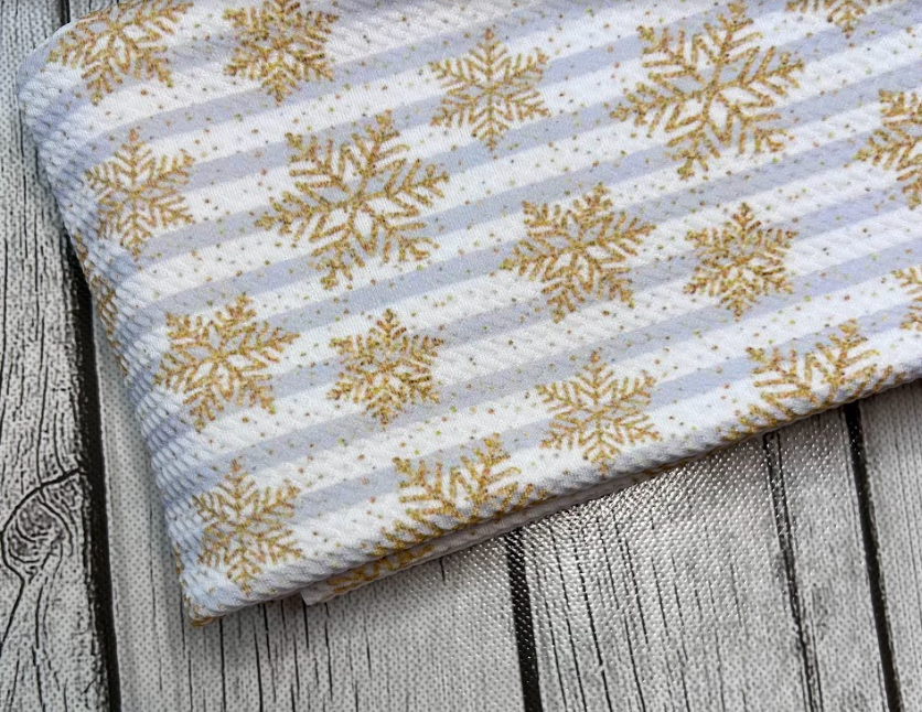 Ready to Ship Bullet Striped Christmas Snowflakes makes great bows, head wraps, bummies, and more.