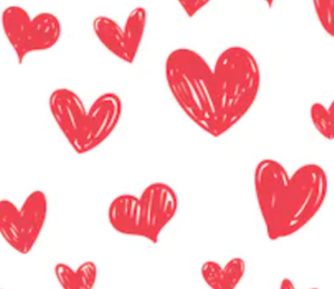 Ready to Ship Bullet Doodle Red Hearts Valentine Shapes makes great bows, head wraps, bummies, and more.