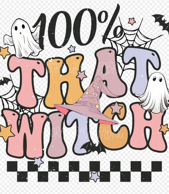 Sublimation- 100% That Witch Halloween T-shirts, Sweatshirts, Mugs and much more!!