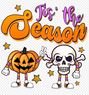 Sublimation- Tis the Season w/pumpkin & skull Halloween T-shirts, Sweatshirts, Mugs and much more!!