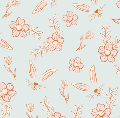 It's Bunny Time Easter Floral Bullet, DBP, Rib Knit, Velvet, Cotton Like Knits + other fabrics