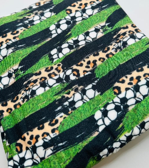 Soccer Cheetah Brushstrokes Bullet, DBP, Rib Knit, Velvet, Cotton Like Knits + other fabrics