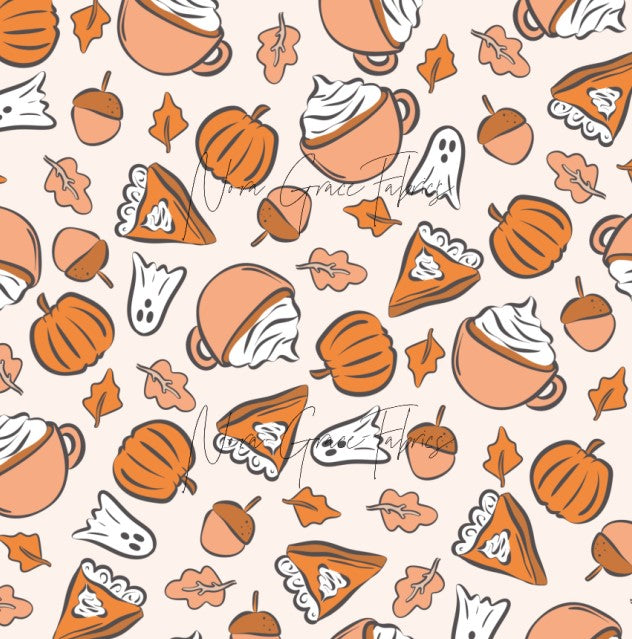 Made to Order Spooky Pumpkin Spice & Everything Nice Halloween Fall Bullet, DBP, Rib Knit + other fabrics