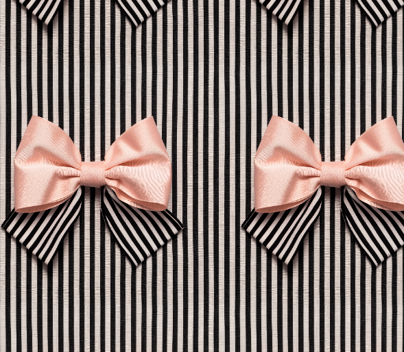 Striped Faux 3D Bows Bullet, DBP, Rib Knit, Velvet, Cotton Like Knits + other fabrics