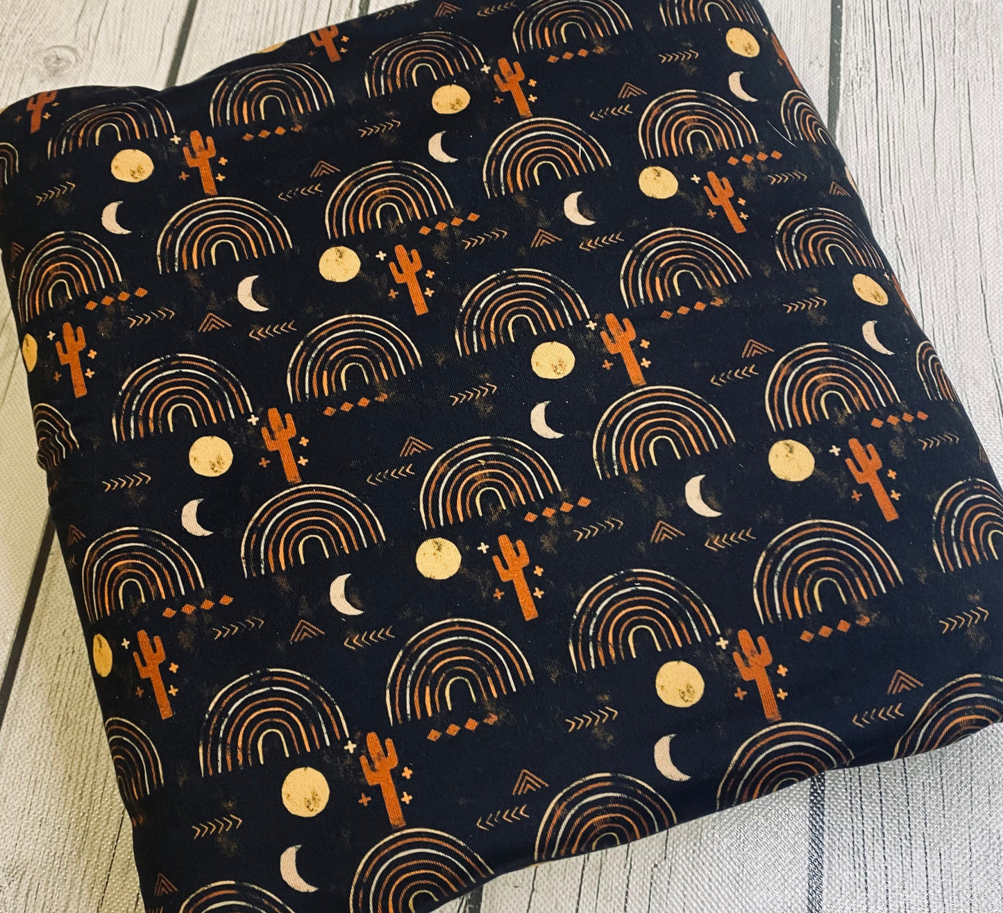 Cactus Boho Rainbow Season Western Floral Bullet, DBP, Rib Knit, Velvet, Cotton Like Knits + other fabrics