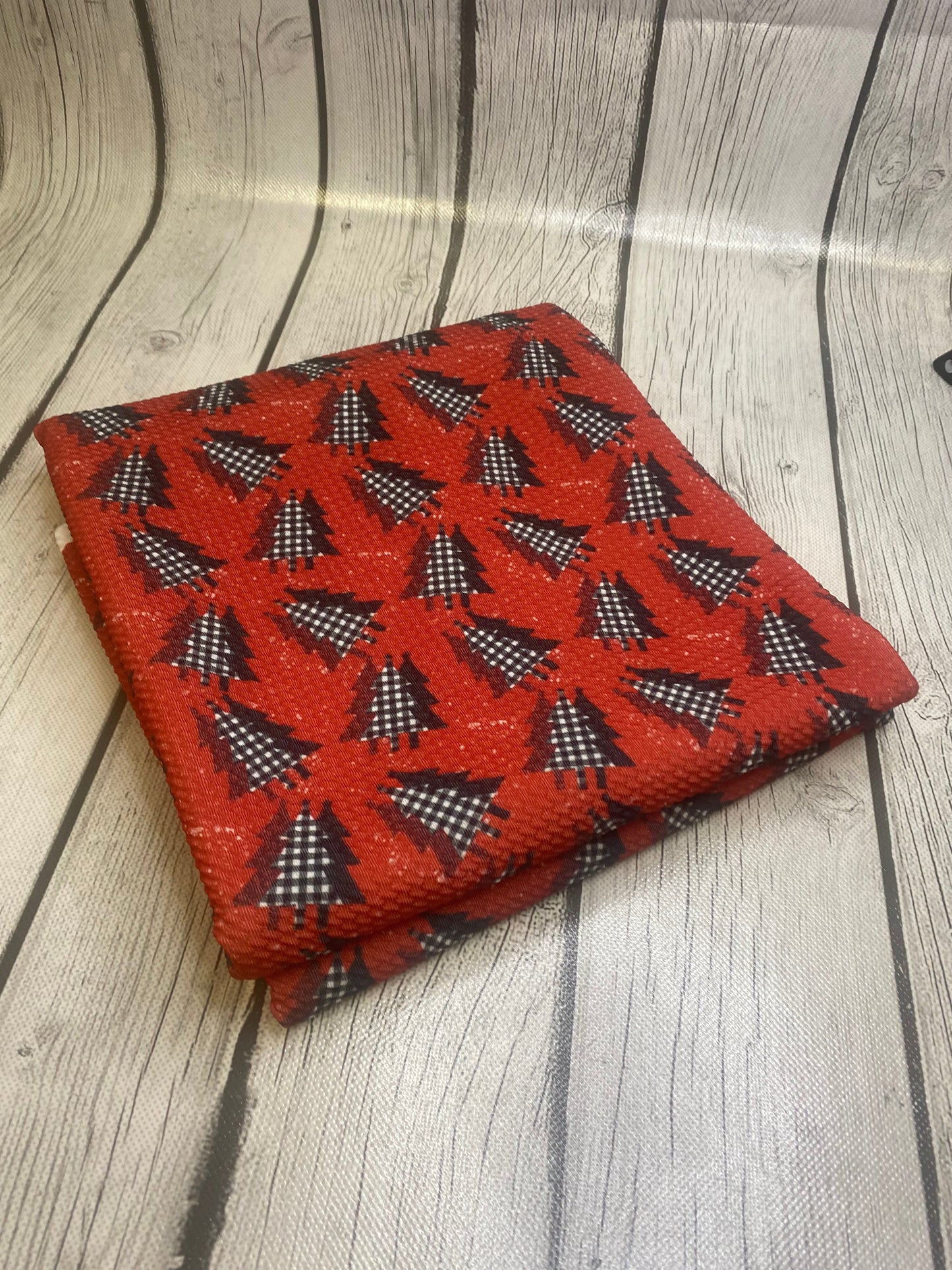 Ready to Ship Bullet Buffalo Plaid Christmas Tree makes great bows, head wraps, bummies, and more.