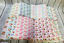Load image into Gallery viewer, Ready To Ship Rib Knit Milestone One Month to One Year Floral Bundles makes great bows, head wraps, bummies, and more.
