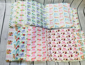 Ready To Ship Rib Knit Milestone One Month to One Year Floral Bundles makes great bows, head wraps, bummies, and more.