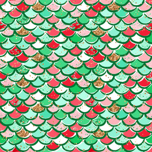 Pre-Order Christmas Mermaid Animals Bullet, DBP, Rib Knit, Cotton Lycra + other fabrics