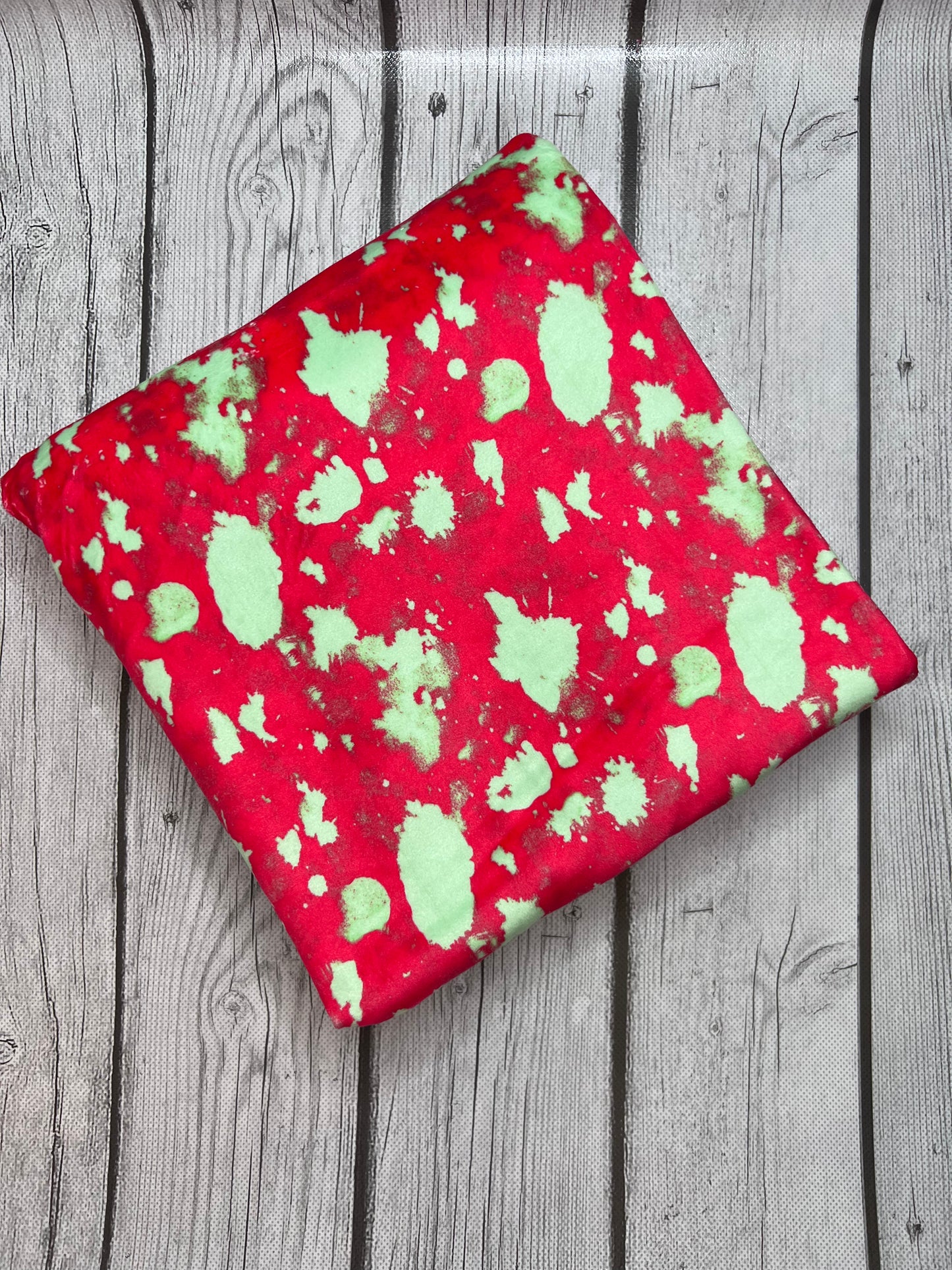 Ready to Ship Velvet Pink Neon Green Paint Splat makes great bows, head wraps, bummies, and more.