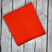 Load image into Gallery viewer, Ready to Ship Solid Bullet Pumpkin Orange makes great bows, head wraps, bummies, and more.