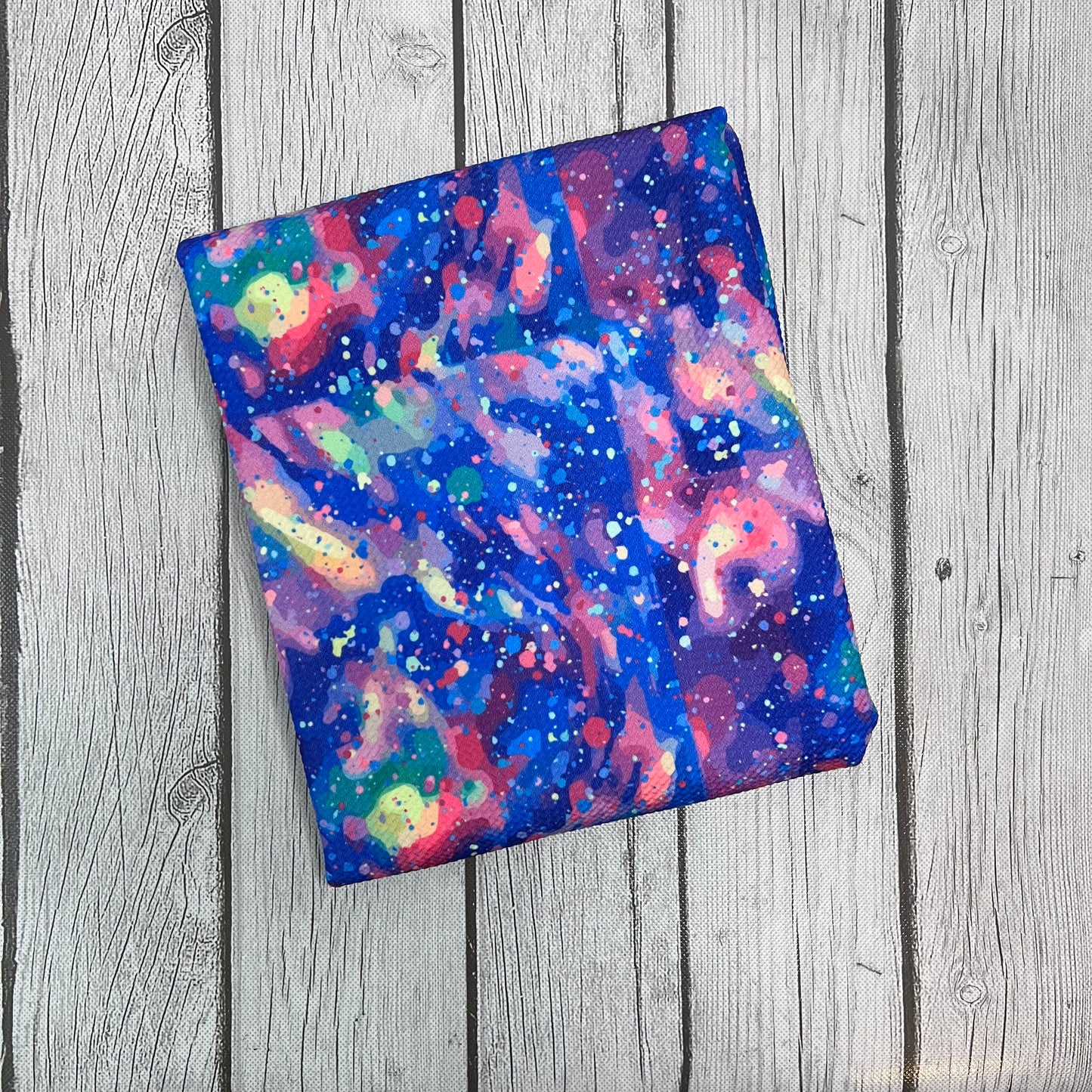 Ready to Ship Bullet Milky Way Seasons Paint Splat makes great bows, head wraps, bummies, and more.