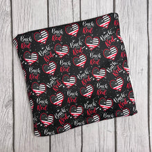 Load image into Gallery viewer, Pre-Order Bullet, DBP, Velvet and Rib Knit Fabric Back The Red Firefighter Career makes great bows, head wraps, bummies, and more.