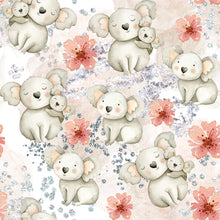 Load image into Gallery viewer, Pre-Order Koala Love Animals Girl Print Bullet, DBP, Rib Knit, Cotton Lycra + other fabrics