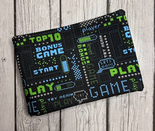 Load image into Gallery viewer, Pre-Order Video Game Quotes Boy Print Bullet, DBP, Rib Knit, Cotton Lycra + other fabrics