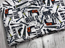 Load image into Gallery viewer, Pre-Order Build It Construction Boy Print Bullet, DBP, Rib Knit, Cotton Lycra + other fabrics