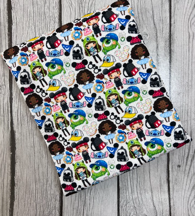 Ready to Ship Bullet Magic Kingdom Characters makes great bows, head wraps, bummies, and more.