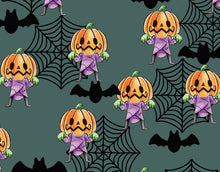 Load image into Gallery viewer, Pre-Order Bullet, DBP, Velvet and Rib Knit Halloween Pumpkin Heads makes great bows, head wraps, bummies, and more.
