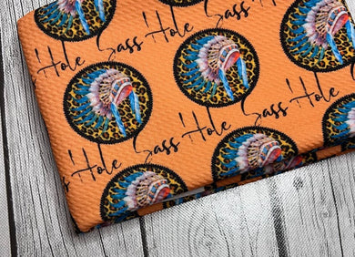 Pre-Order Orange Cheetah Sasshole Animals Title Bullet, DBP, Rib Knit, Cotton Lycra + other fabrics