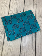 Load image into Gallery viewer, Pre-Order Teal Cow Rainbows Season Animals Bullet, DBP, Rib Knit, Cotton Lycra + other fabrics