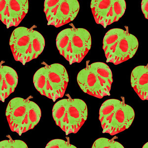 Pre-Order Bullet, DBP, Velvet and Rib Knit fabric Candy Poison Apple Halloween Food makes great bows, head wraps, bummies, and more.
