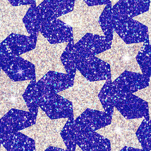 Pre-Order Bullet, DBP, Velvet and Rib Knit fabric Fourth of July Stars Faux Glitter Shapes makes great bows, head wraps, bummies, and more.