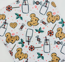 Load image into Gallery viewer, Christmas Cookies &amp; Milk Food Bundle Characters in White, Sage, Tan or Blue Bullet, DBP, Rib Knit + other fabrics