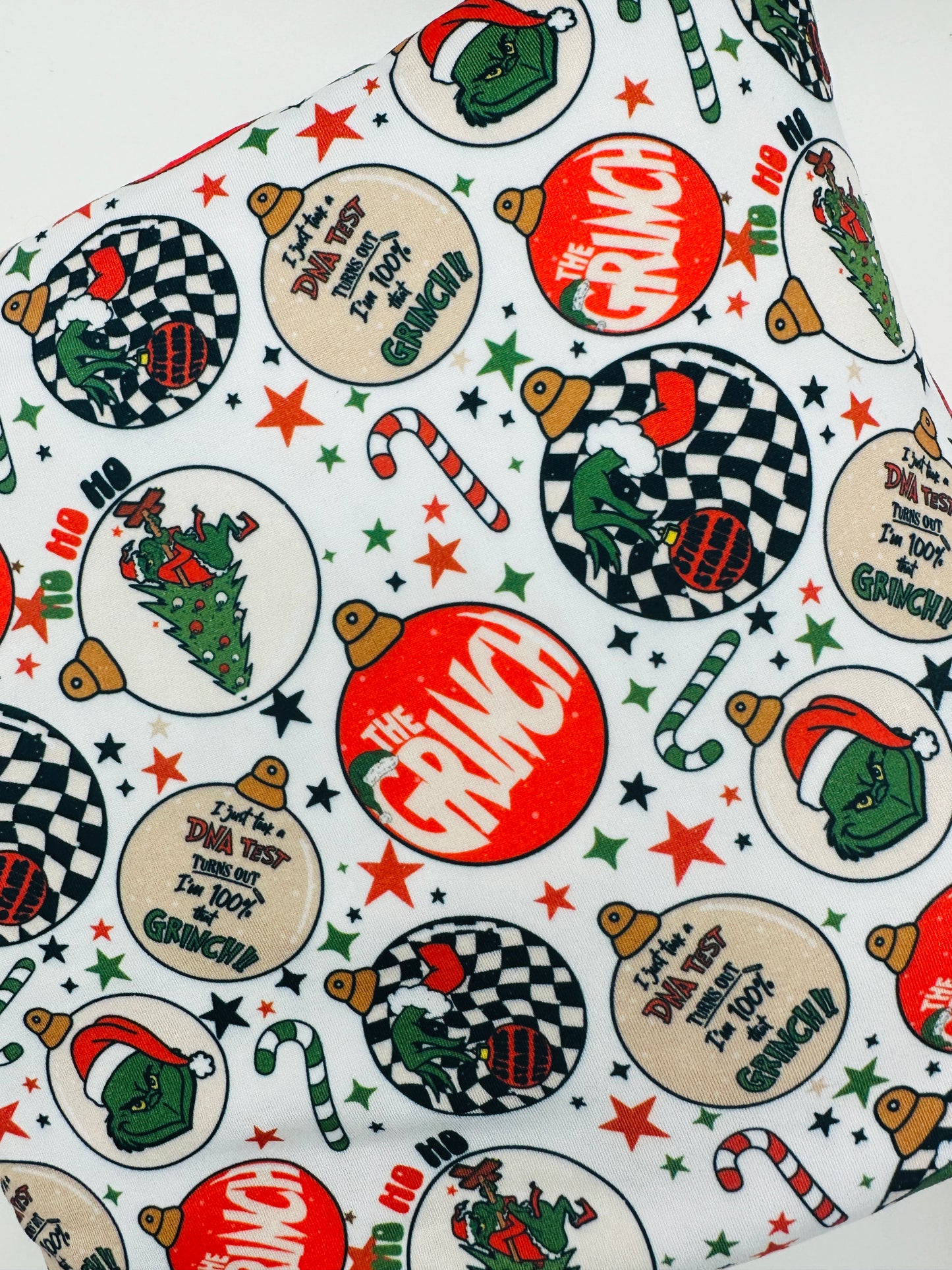 Ready to Ship DBP 100% That Grinch makes great bows, head wraps, bummies, and more.