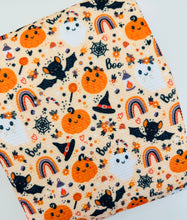 Load image into Gallery viewer, Made to Order Boho Halloween Boo Rainbow Fall Season Bullet, DBP, Rib Knit + other fabrics