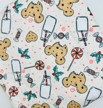 Load image into Gallery viewer, Christmas Cookies &amp; Milk Food Bundle Characters in White, Sage, Tan or Blue Bullet, DBP, Rib Knit + other fabrics