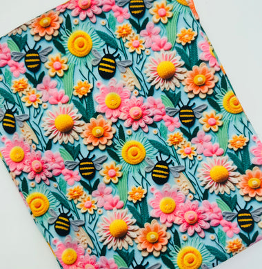 Ready to Ship DBP Summer 3D Floral Bees Animal makes great bows, head wraps, bummies, and more.