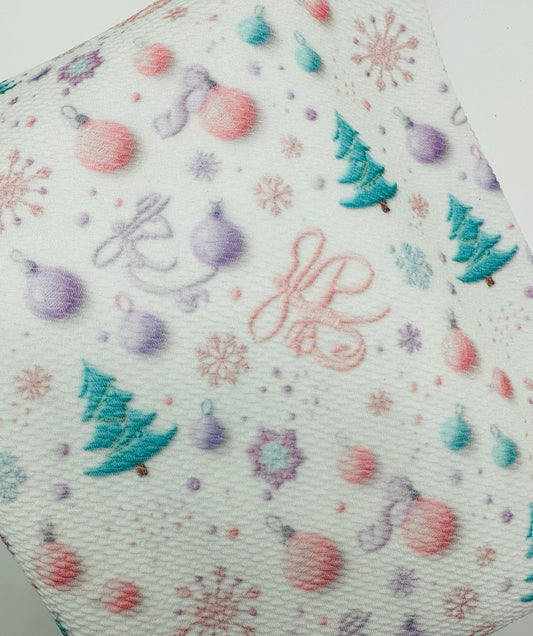 Ready to Ship Bullet Pastel Faux 3D Christmas Ornaments makes great bows, head wraps, bummies, and more.