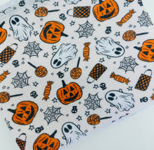 Load image into Gallery viewer, Made to Order Trick or Treat Halloween Treats Bullet, DBP, Rib Knit + other fabrics