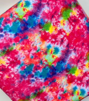 Ready to Ship Velvet Hot Pink and Teal Tie-Dye Paint Splat  makes great bows, head wraps, bummies, and more.