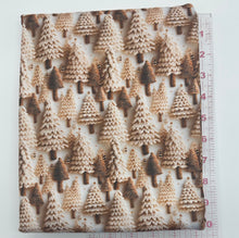 Load image into Gallery viewer, Made to Order Faux Knitted 3D Neutral Christmas Trees Bullet, DBP, Rib Knit + other fabrics