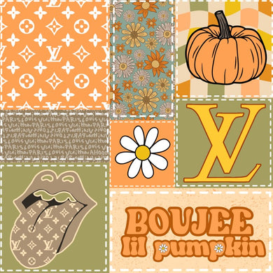 Made to Order Boujee Lil Floral Pumpkin Fall Bullet, DBP, Rib Knit + other fabrics